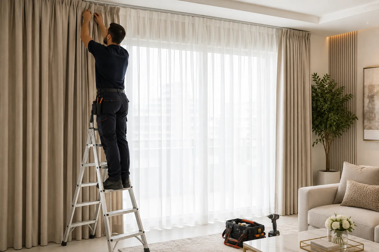 Curtain Installation